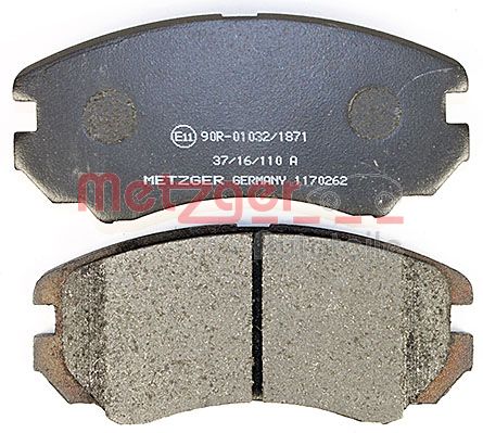 METZGER 1170262 Bremsbelagsatz, Scheibenbremse